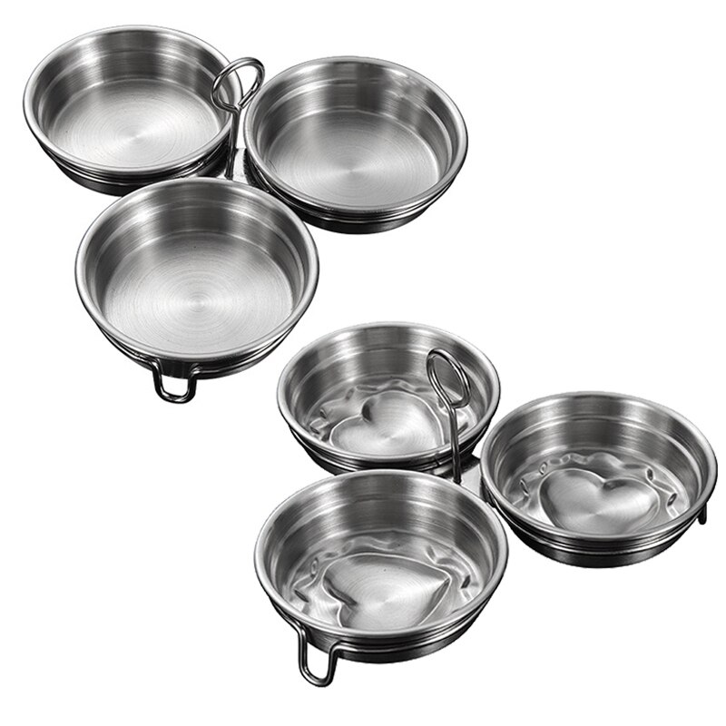 Escalfadores de huevos antiadherentes de acero inoxidable, utensilios de cocina escalfados, utensilios de cocina para tortitas, 1 ud.