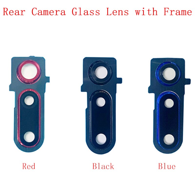 Achter Back Camera Lens Glas Met Frame Houder Achter Behuizing Cover Voor Huawei Honor View 20 V20 Vervangende Onderdelen