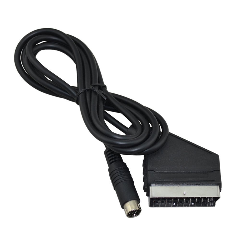 for Sega Saturn SS RGB Real SCART Cable TV Lead for NTSC Consoles