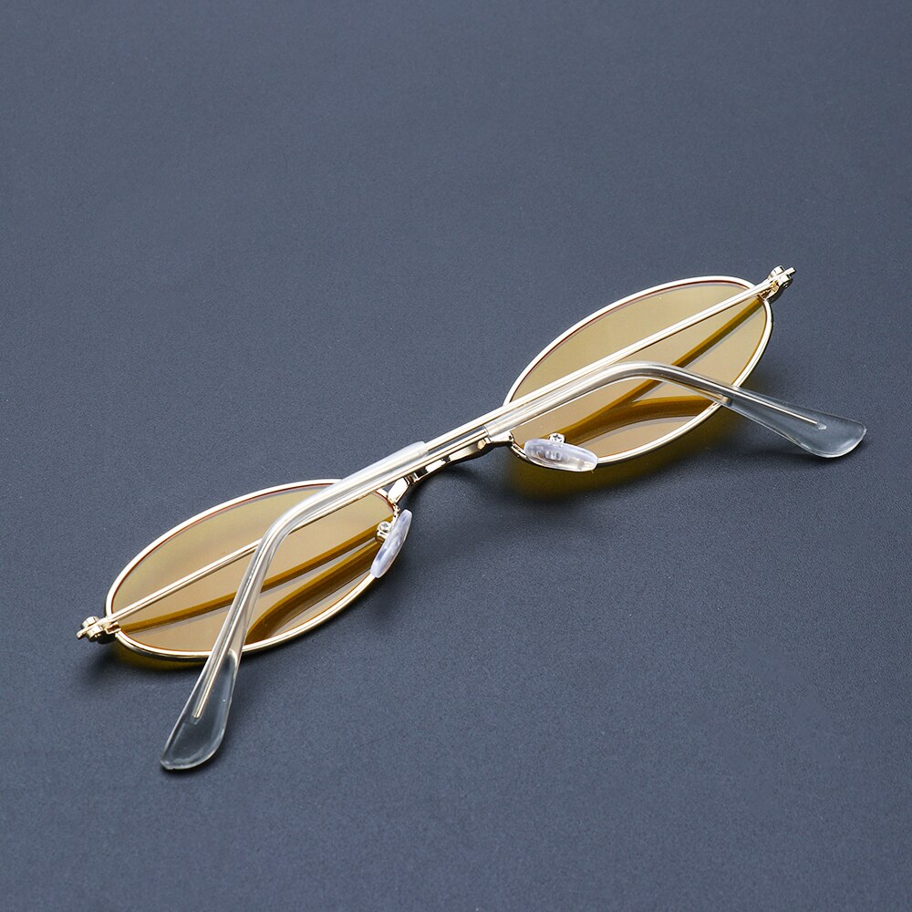 Gafas de sol de Vintage, gafas de sol elegantes okulary Retro, pequeñas gafas de sol ovaladas para hombres y mujeres, gafas oculos