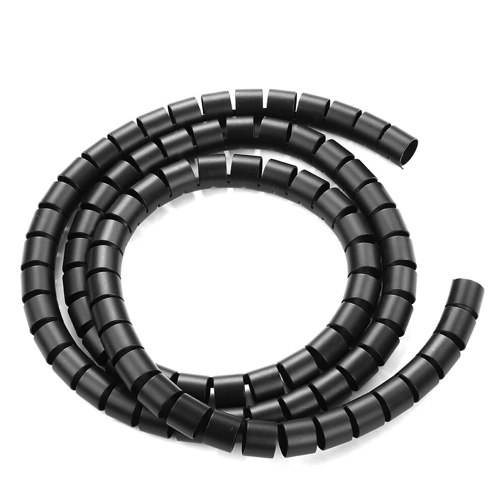 Cable Management Sleeve Spiral Wrapping Wire Organizer Sheath Tube Flexible Manage Cord 20mm Wire Cable Sleeves