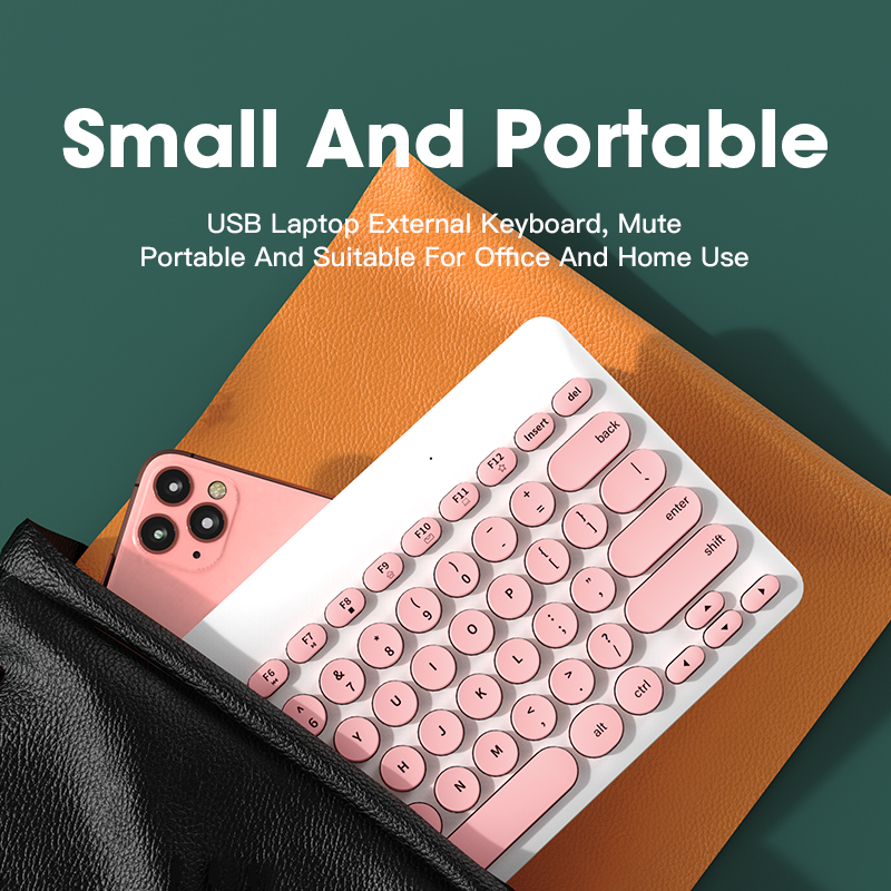 Cute Keyboards Pc Gaming Mouse and Keyboard Bundle Portable Girl Pink Keyboards for Laptop Notebook Computer Accessories