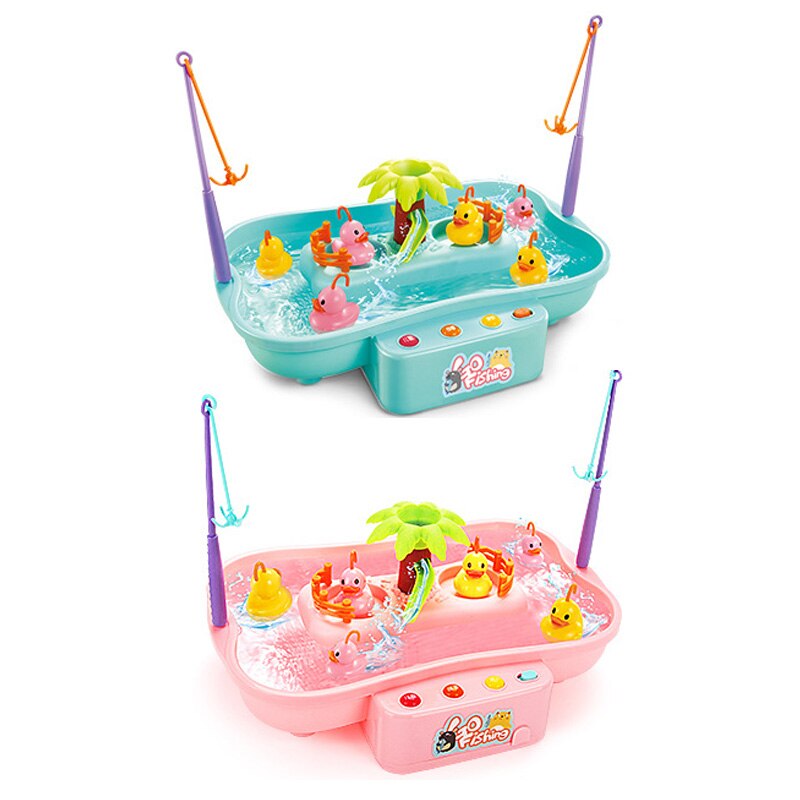 Kinder Wasser Spielzeug Elektrische Rotierenden Musik Multi-Funktion Hydrodynamischen Zyklus Angelrute Rod Spielzeug Für Kinder g l c