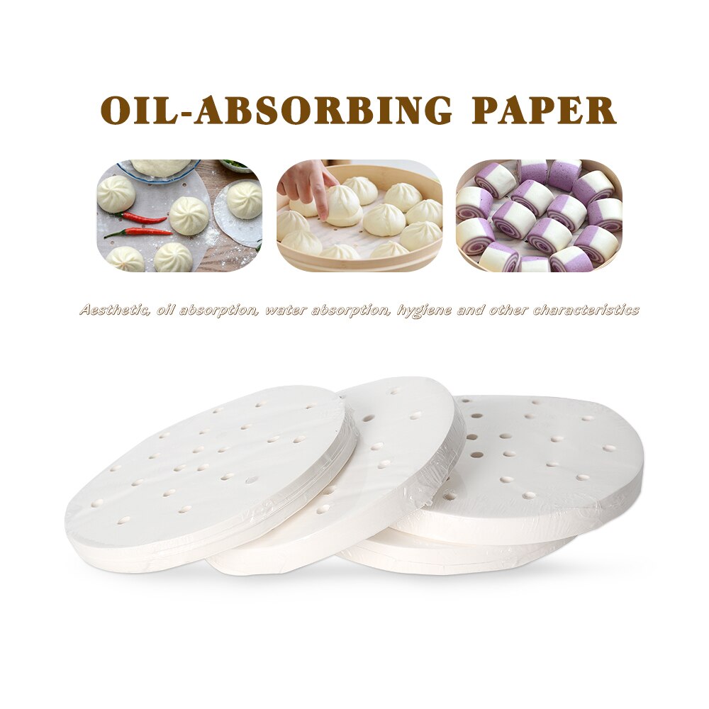 Juego de 5 2000 Uds. De papel para hamburguesas ITOP de 150mm, papel absorbente de aceite adecuado para máquina de prensado de hamburguesas de 150mm, Material de alimentaria