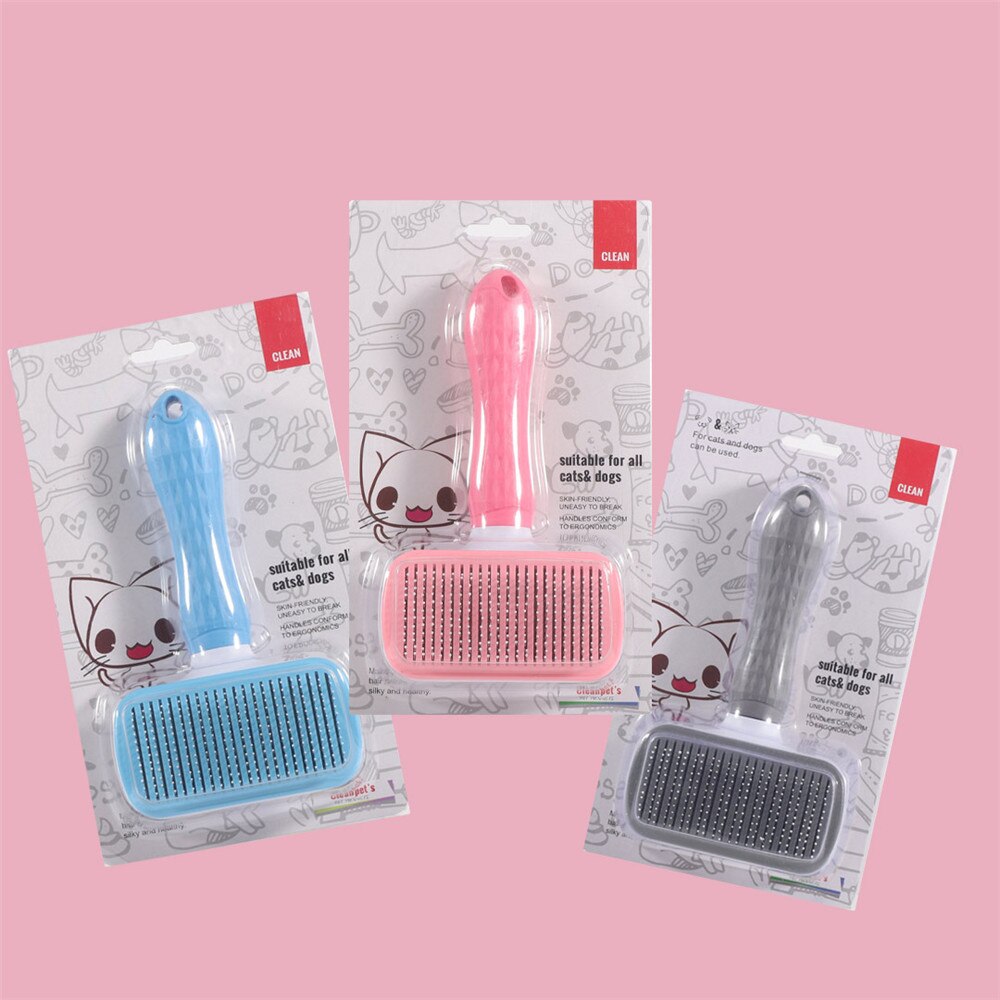 Pet Hair Remov Borstel Kat Kam Hond Borstel Haar Schoon Kam Hond Haar Speciale Naald Kam Kat Haar Reiniging en Schoonheid Producten