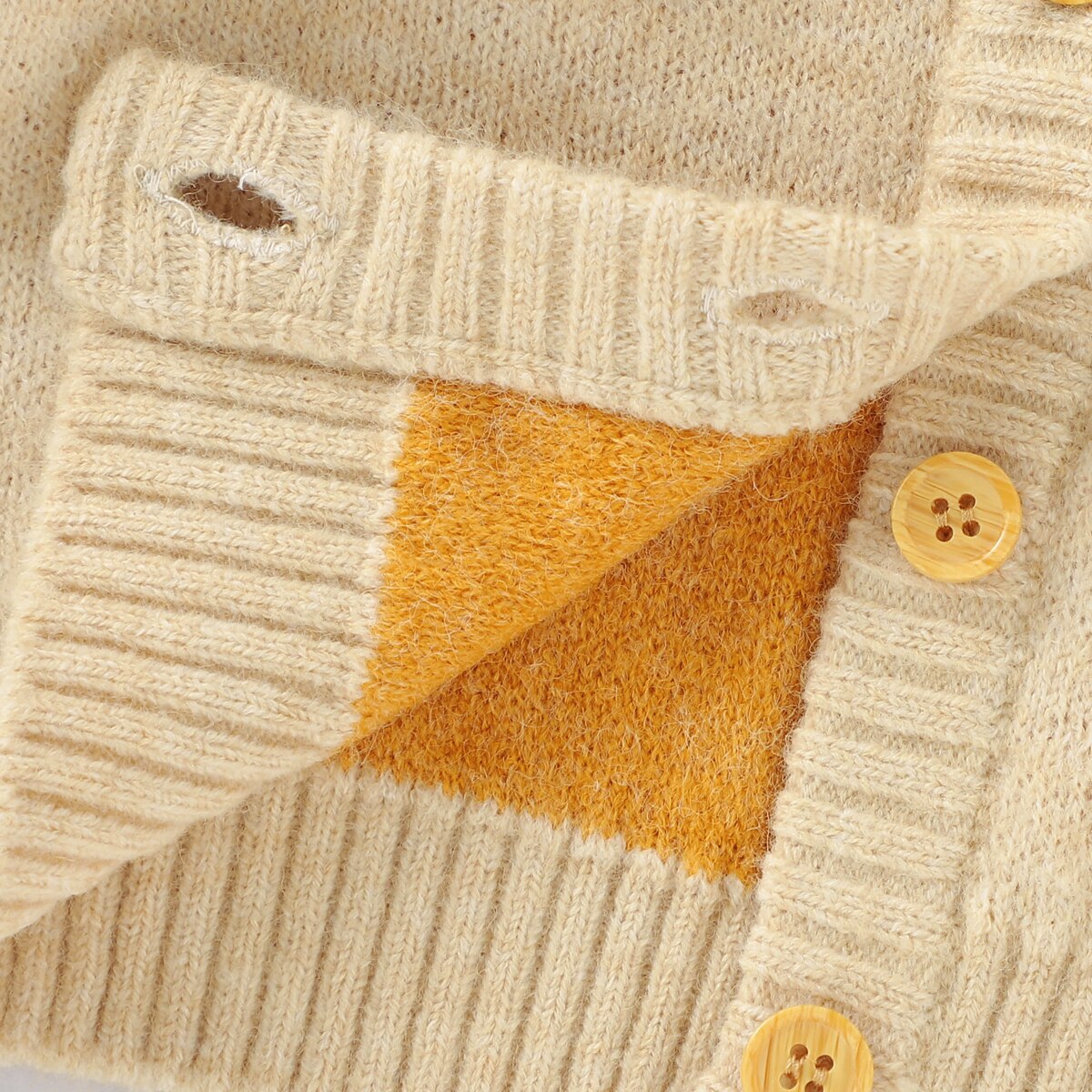 Dziewczynek jesienne zimowe swetry dziecięce sweter dziergany ciepłe wygodne guziki przednie płaszcze lampart szwy swetra