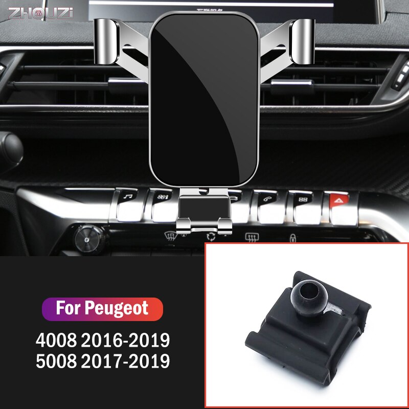 Support de téléphone portable de voiture pour Peugeot 308 4008 5008, supports spéciaux de ventilation, support de Navigation GPS, accessoires de voiture: For 4008 5008