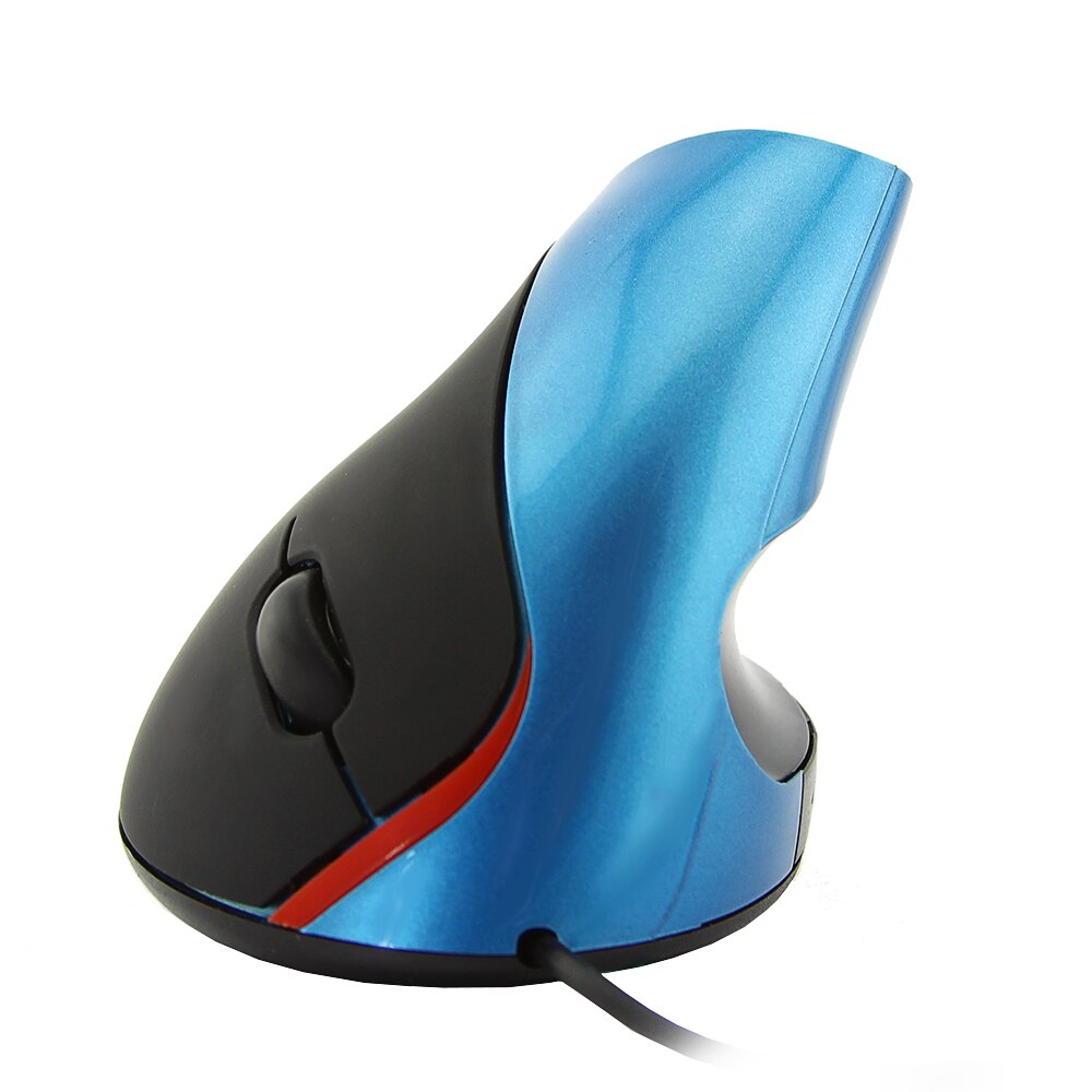 Wired Vertical Mouse Ergonomic Healthy Gaming Computer office Mause 5 Buttons USB Optical Mice Gamer For Laptop PC: Only Blue Mouse