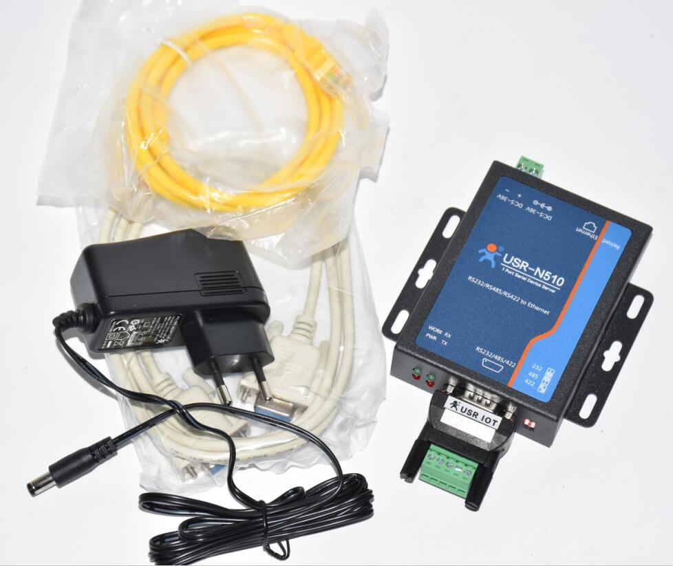Industrial automation control Serial RS232 RS422 RS485 to Ethernet TCP/IP Converter server USR N510