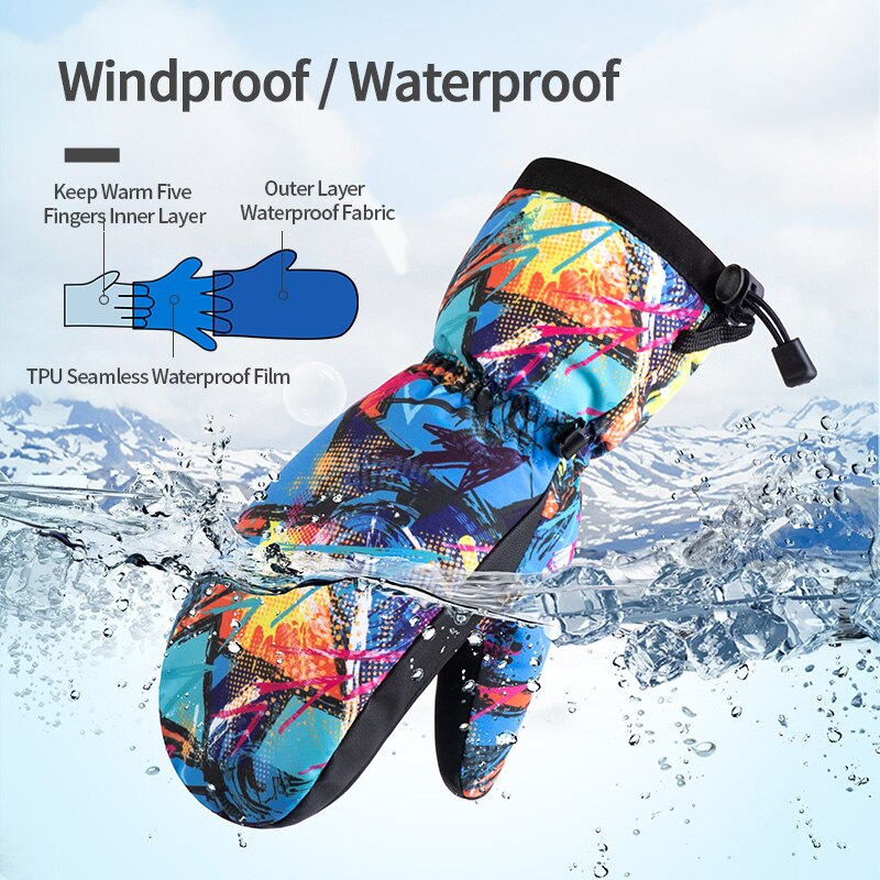 Naturehike skihandsker snowboard handsker ultralette vandtætte vinter sne varm fleece motorcykel snescooter ridehandsker