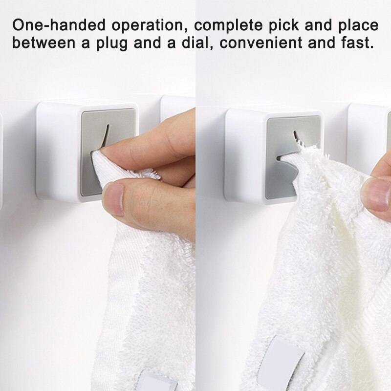 Punch-Gratis Handdoek Plug Houder Badkamer Opslag Hanger Handdoeken Opslag Wassen Doek Clip Badkamer Keuken Accessoires Tool