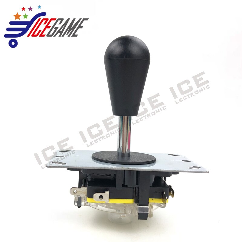 Mando de máquina Arcade Sanwa, hecho en Estilo de China, con bola ovalada, combate, operación de 4/8 vías: black