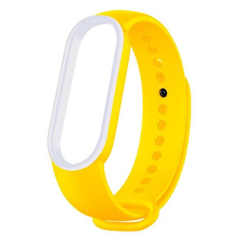 For Mi Band 5 Bracelet Strap Miband 5 Sport Strap Double Color Replacement Silicone Wrist Straps For Xiaomi Mi Banda Smartband: I