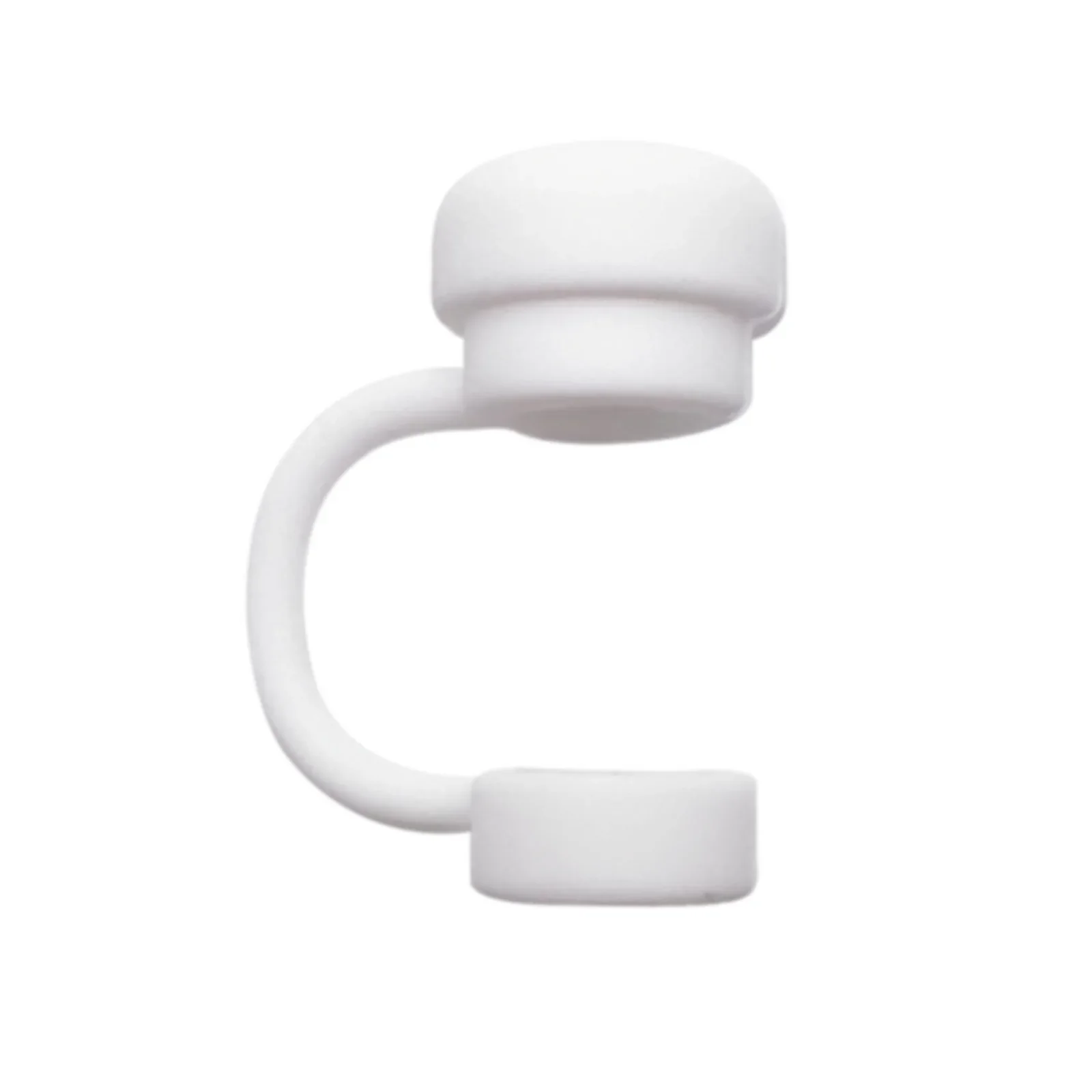1/6 pcs Silicone Spill Proof Stopper Straw Covers Cap Reusable Silicone Straw Toppers Compatible Stanley Cup Spill Leak Stopper: WHITE