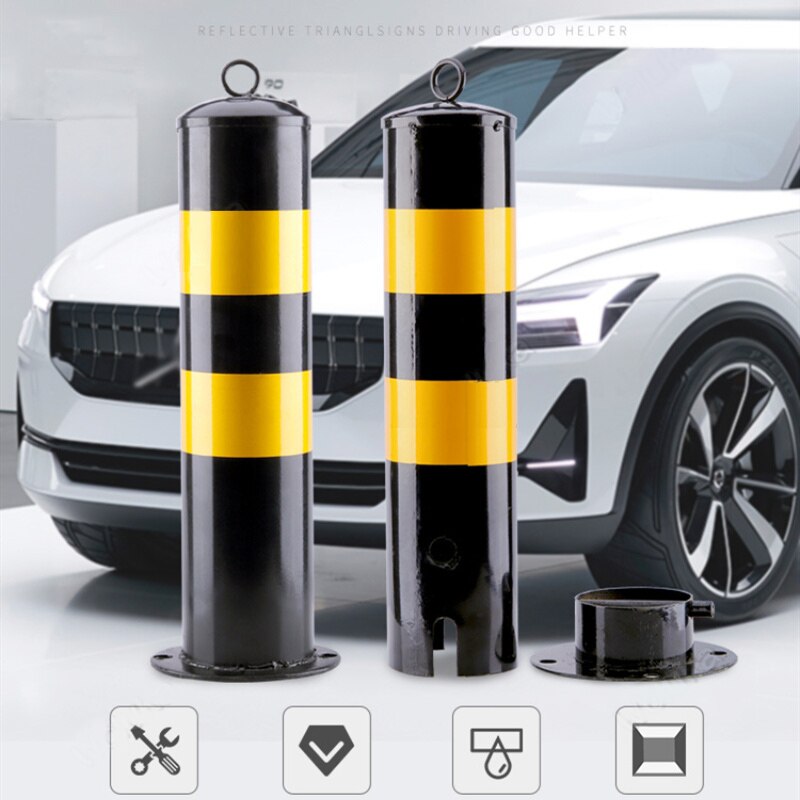 Stable traffic road column parking lot steel traffic safety facilities supply outdoor movable reflective warning demarcation pil