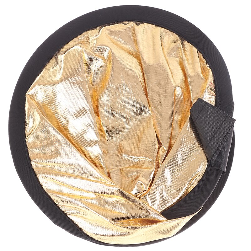24"/60cm Collapsible Light Reflector for Photography 2in1 Gold and Silver