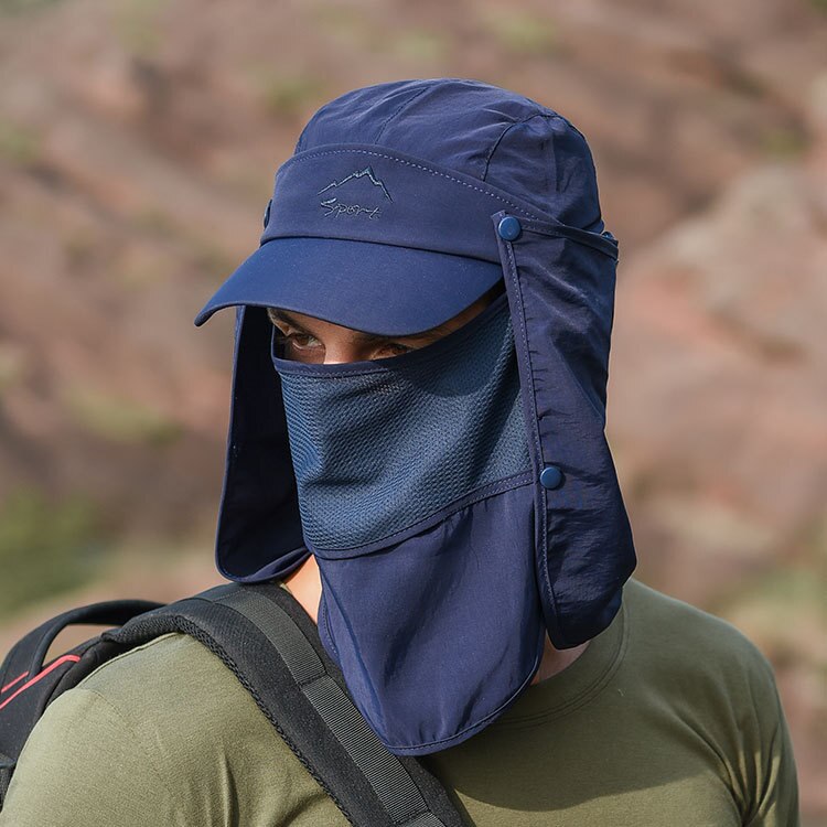 Unisexe Protection solaire chapeau Protection UV visage cou rabat chapeau de soleil visage homme chapeau de soleil été chapeau travail décontracté Isolation Protection