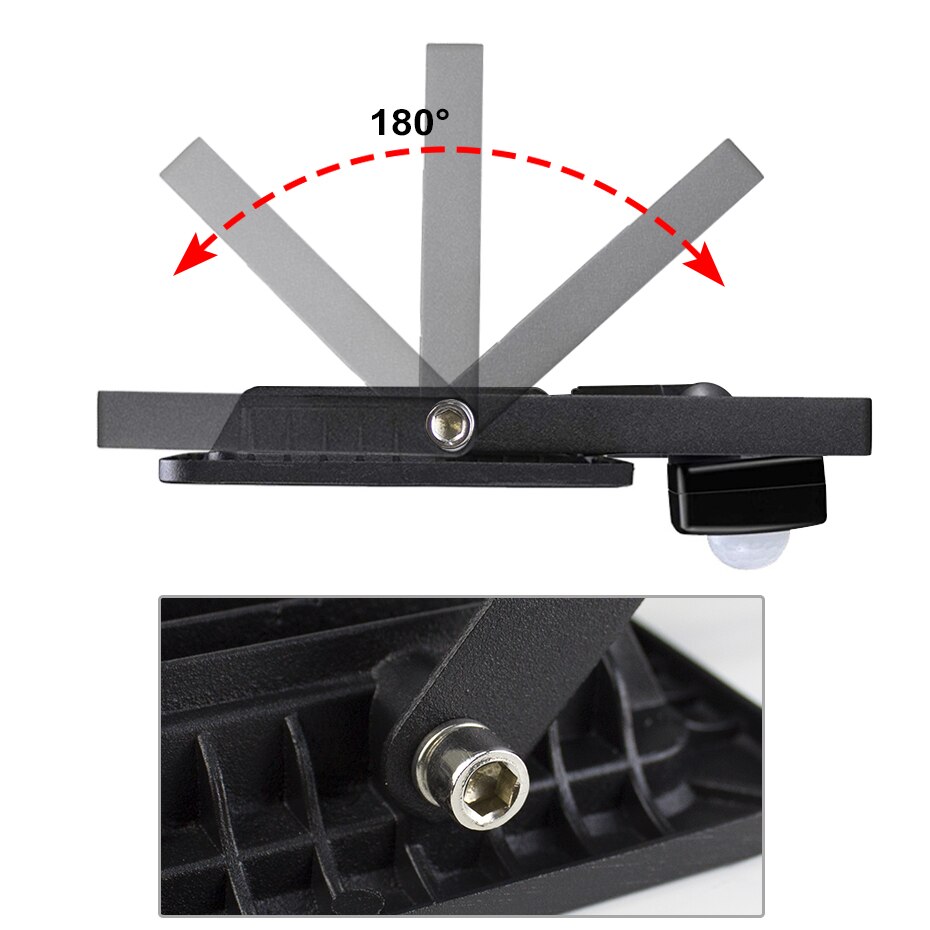 Motion Sensor LED Flood Light 10W/20W/30W/50W 220V Floodlight Searching Lamp IP66 Reflector foco led exterior Outdoor Spot Light