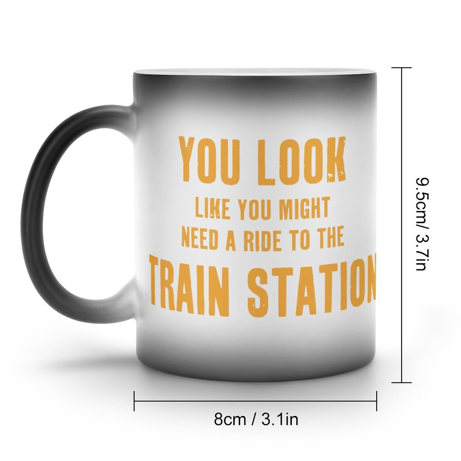 Train Station Yellowstone Mug Tv Series Letter That Changes Color Mug Classic Porcelain Office Cups