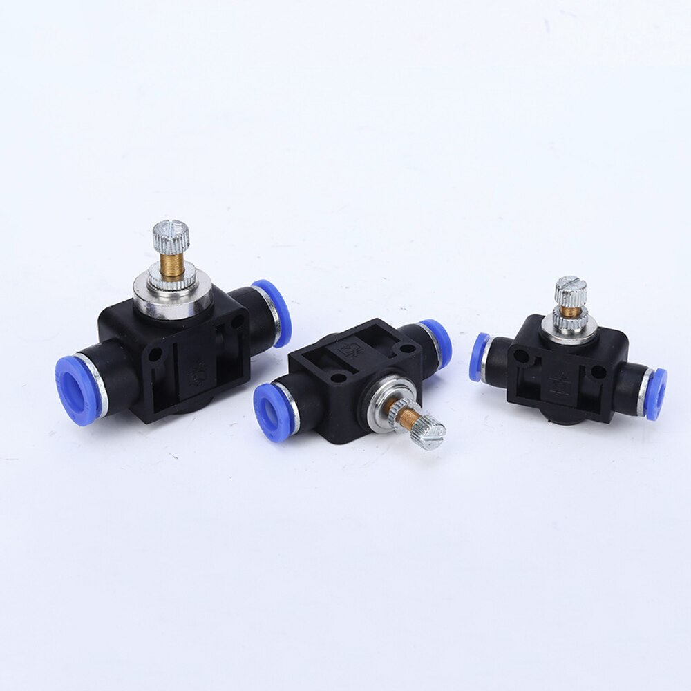 Pneumatic Fittings SA Control Valve 4-12mm OD Hose Plastic Push In Gas Quick Connector Air Fitting Plumbing Throttle Valve