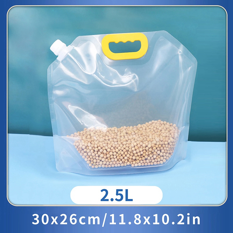 Bolsa de plástico reciclable ziplock Saran bolsa de plástico de embalaje de PVC a prueba de fugas bolsa de embalaje de partículas de frutas alimentos frescos recipiente cerrado de cocina: Castaño