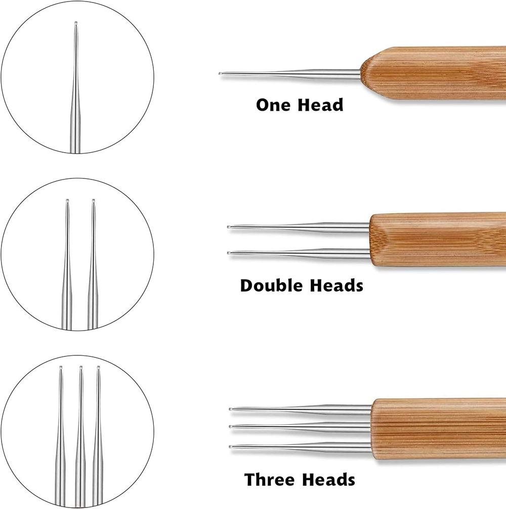 5/3PCS Dreadlock Crochet Hook Tool Kit Braid Hair ... – Grandado