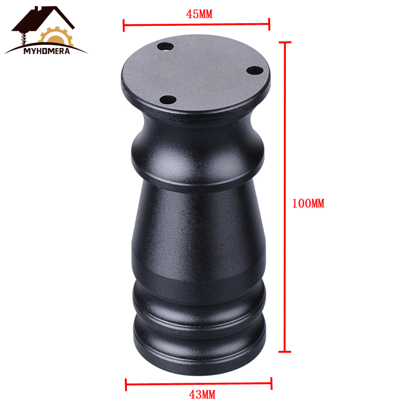 Myhomera 80mm-150mm Möbel Füße Bein Einstellbare Schrank Sofa Beine Aluminium Schrank Kaffee Tee Tisch Schlecht Schutzhülle fuß: Farbe A 100mm