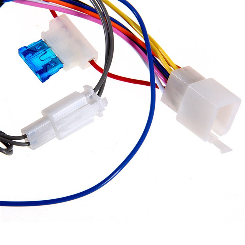 DC 12V Motorcycle Alarm Dual Remote Controls 1 Way Alarms Engine Start/Stop Anti-theft Protection System Keyless Siren for Motor