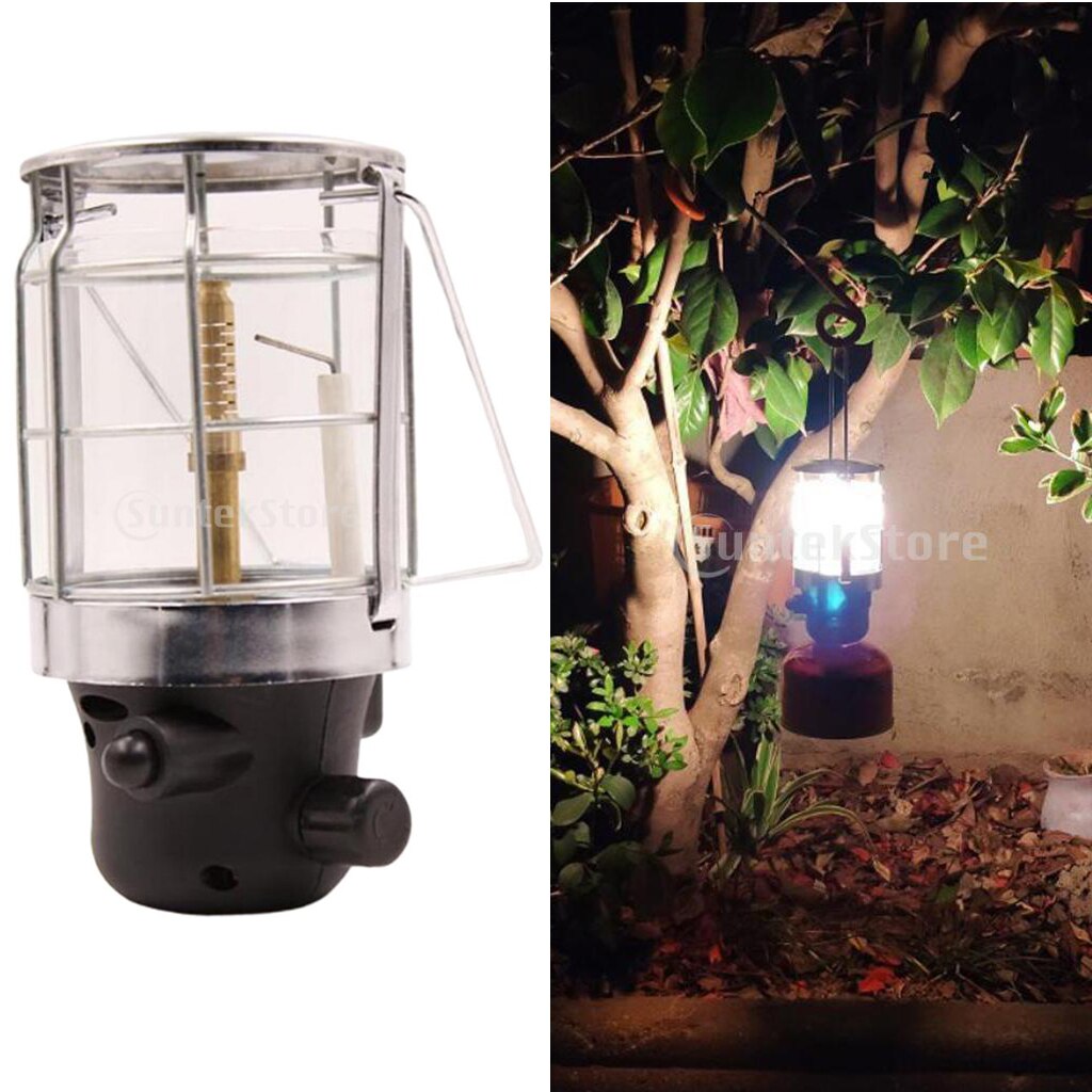 Propan lanterne | gaslygte til camping og udendørs brug | butangas lys lanterne dobbelt mentles type