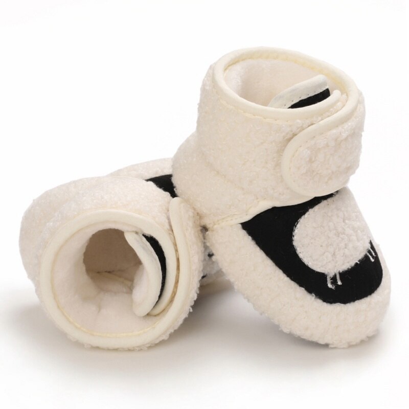 Newborn Baby Boots Winter First Walkers Velvet Baby Girls Shoes Super Cute Snow Warm Prewalkers Soft Sole No-slip Booties Booty