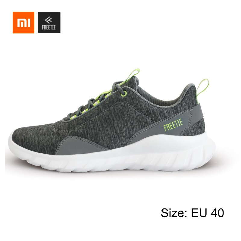 Original Xiaomi FREETIE 39-44 Plus Size MIJIA Sports Shoes Light Breathable Knit City Running Sneaker for Outdoor Sports Shoes: GreyGreen 40