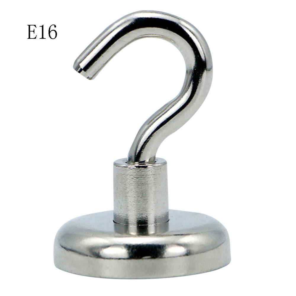 1pcs Magnetic Hooks Powerful Heavy Duty Neodymium Magnet Refrigerator Surfaces Not Scratch For @Q: 16 x 35.7 mm