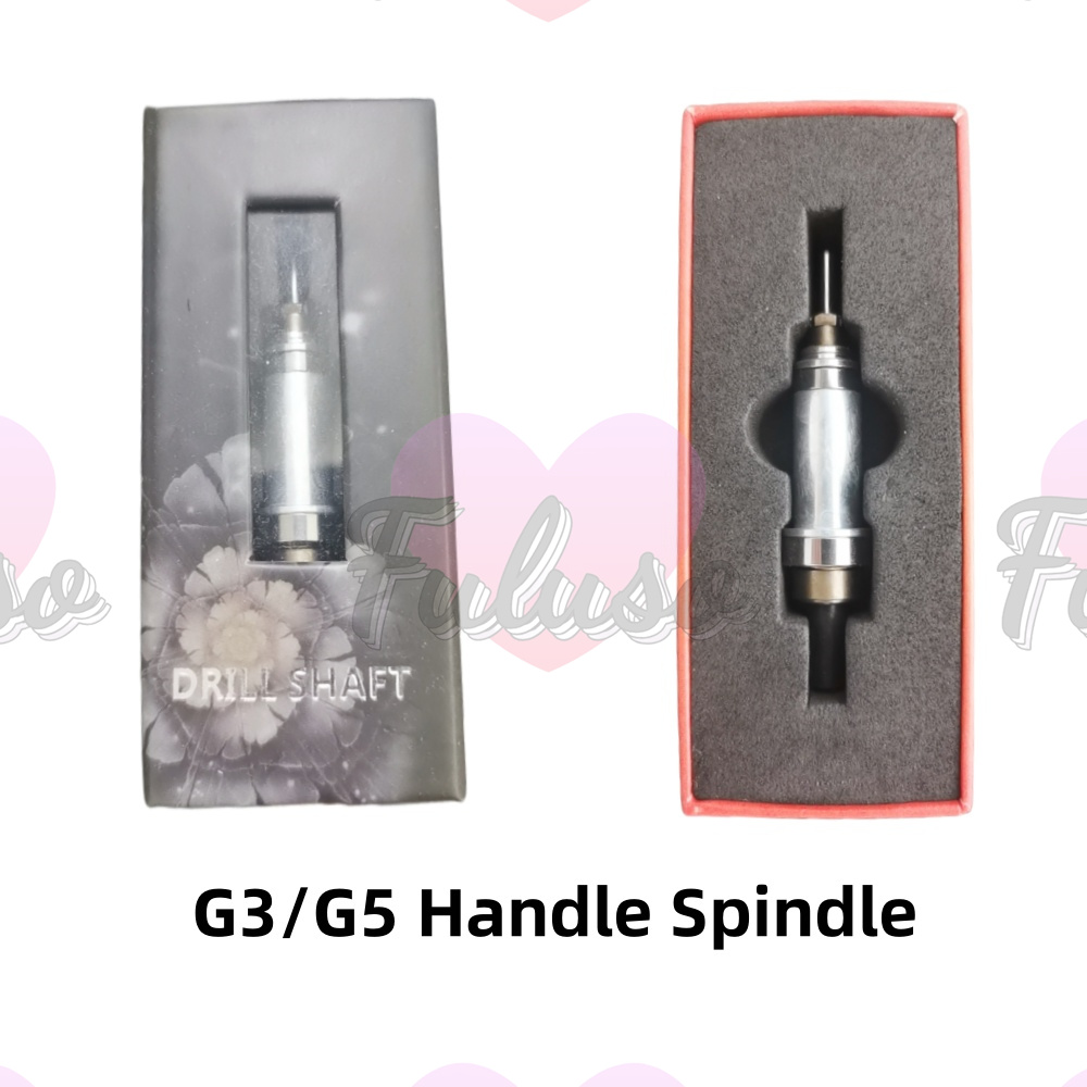 2pcs Nails Drill Spindle UP200 G5 G3 UG12/SUG12 Handpiece Electric manicure machine Nail Drill Milling Cutters Handle Spindle: Khaki