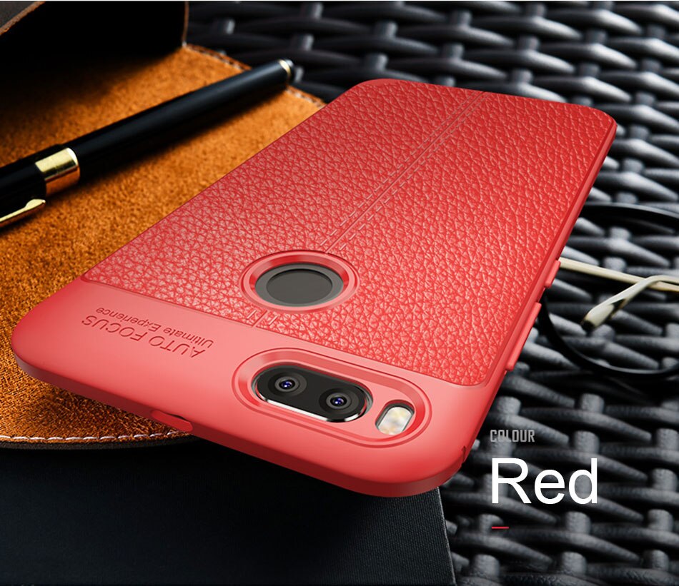 Funda de teléfono ultrafina de TPU suave de lujo para Xiaomi mi A1 funda trasera a prueba de golpes para Xiaomi mi 5X fundas de silicona mate Coque: For MI 5X / Red