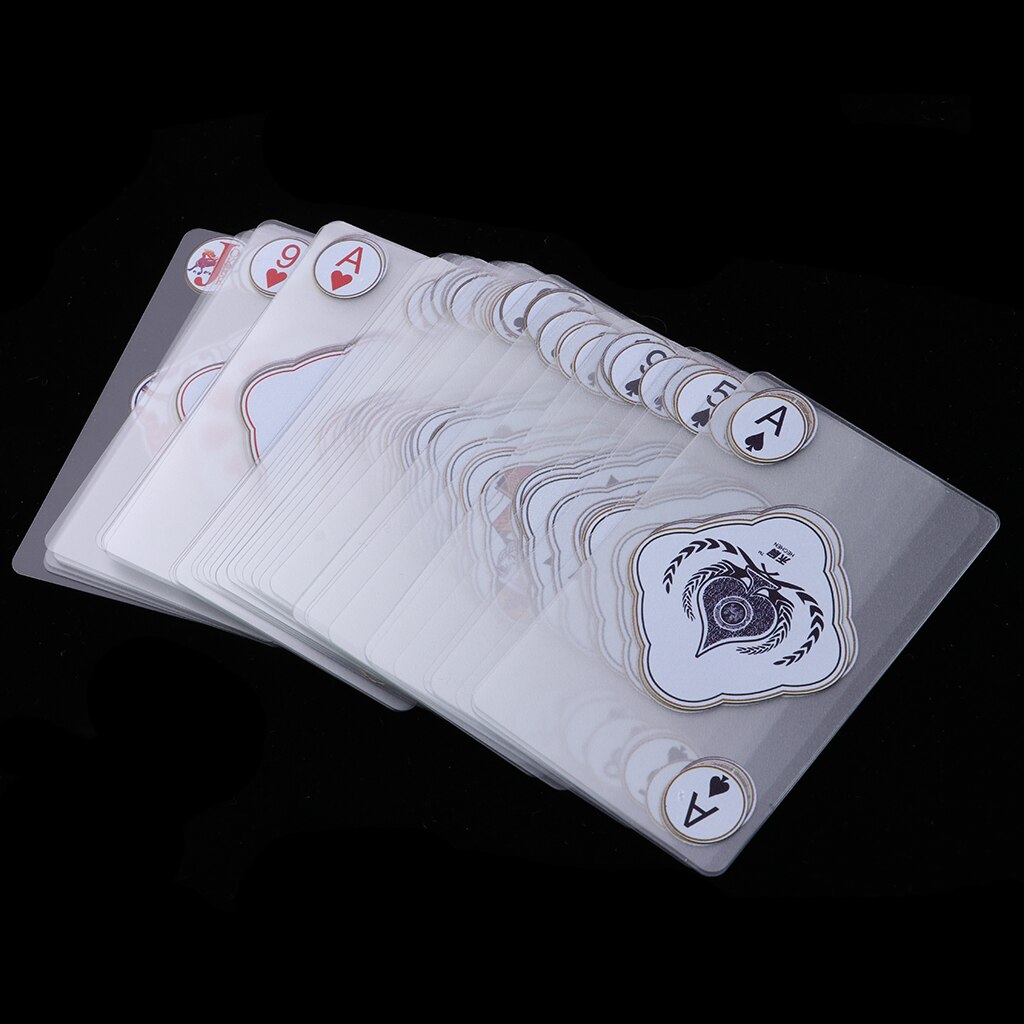 54pcs Waterproof Playing Poker Cards for Friends ,Family Travel Game