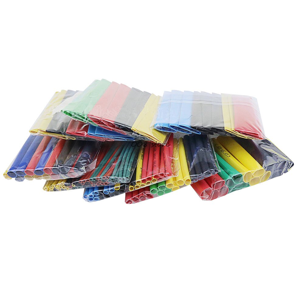 164pcs heat-resistant tube heat shrinkable packaging kit, heat shrinkable tube supporting wire and cable insulating tube