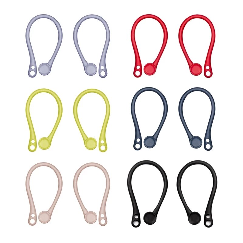Ganchos para las orejas para Apple AirPods Pro 3 2 1, soporte para las orejas antipérdida, accesorios para auriculares: Random Color