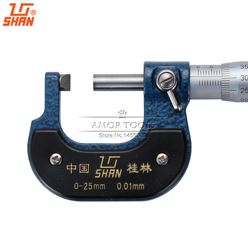 Produktbild von Digitalanzeige Und Skalenanzeige Mikrometer-Rohrkugel Sphärischer Amboss 0-25 Mm /0,001 Mm