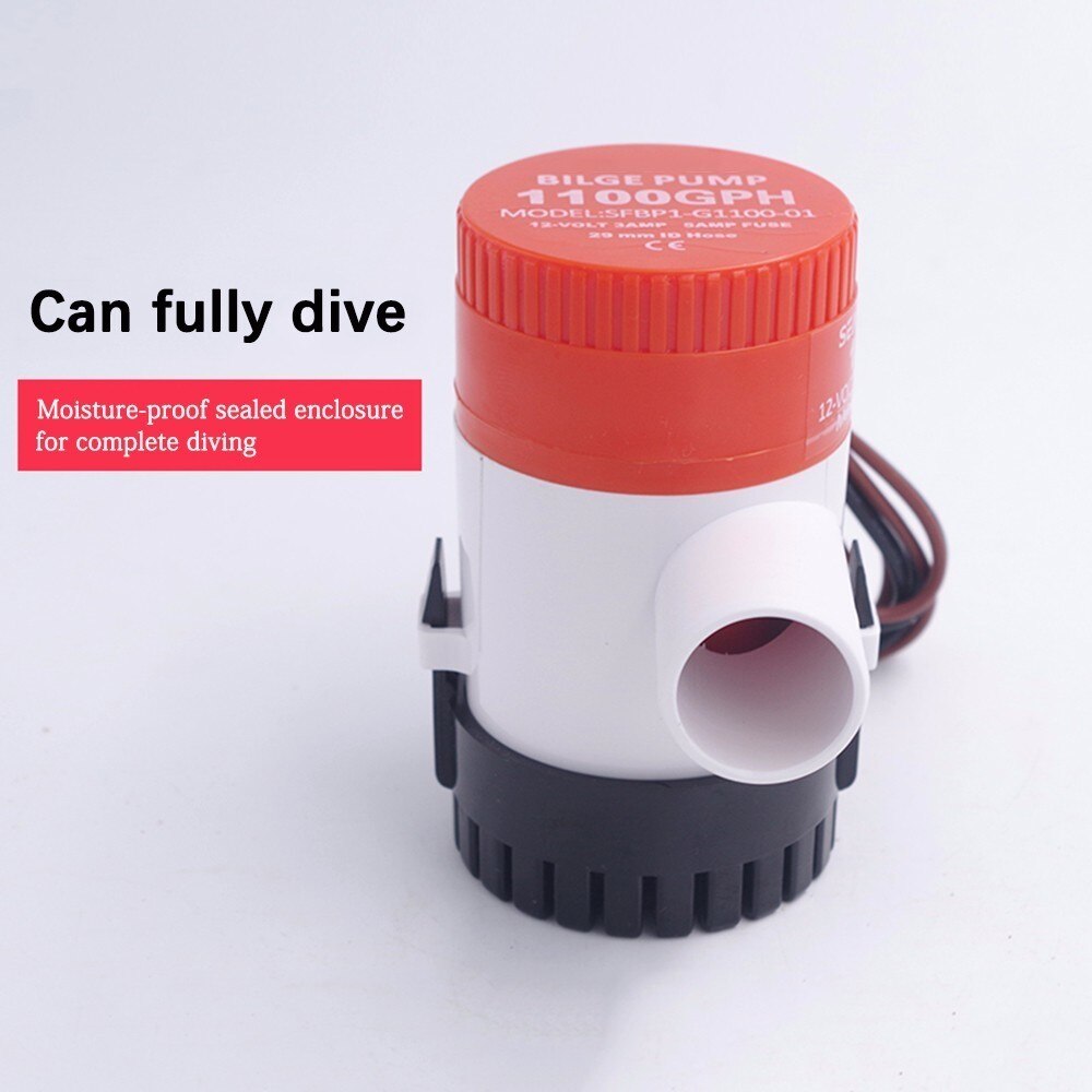 1100gph Dc 12v Electric Mini Boat Bilge Water Pump With Float Switch Kayak Rule 1100 Gph 12 V Auto Water Level Control Garden