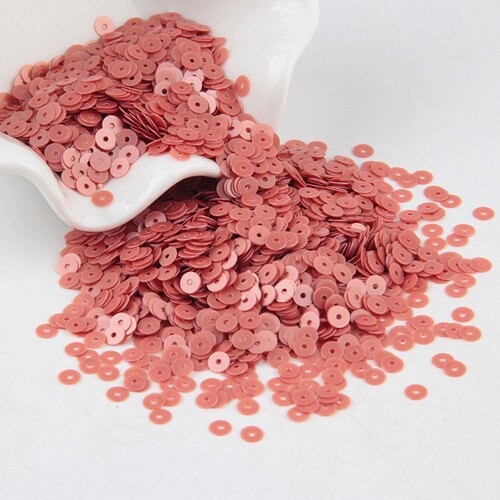 Paillette 4mm mat Sequin Pvc plat rond mat vernis Paillettes couture mariage artisanat femmes vêtements accessoires 20g: Matte orange