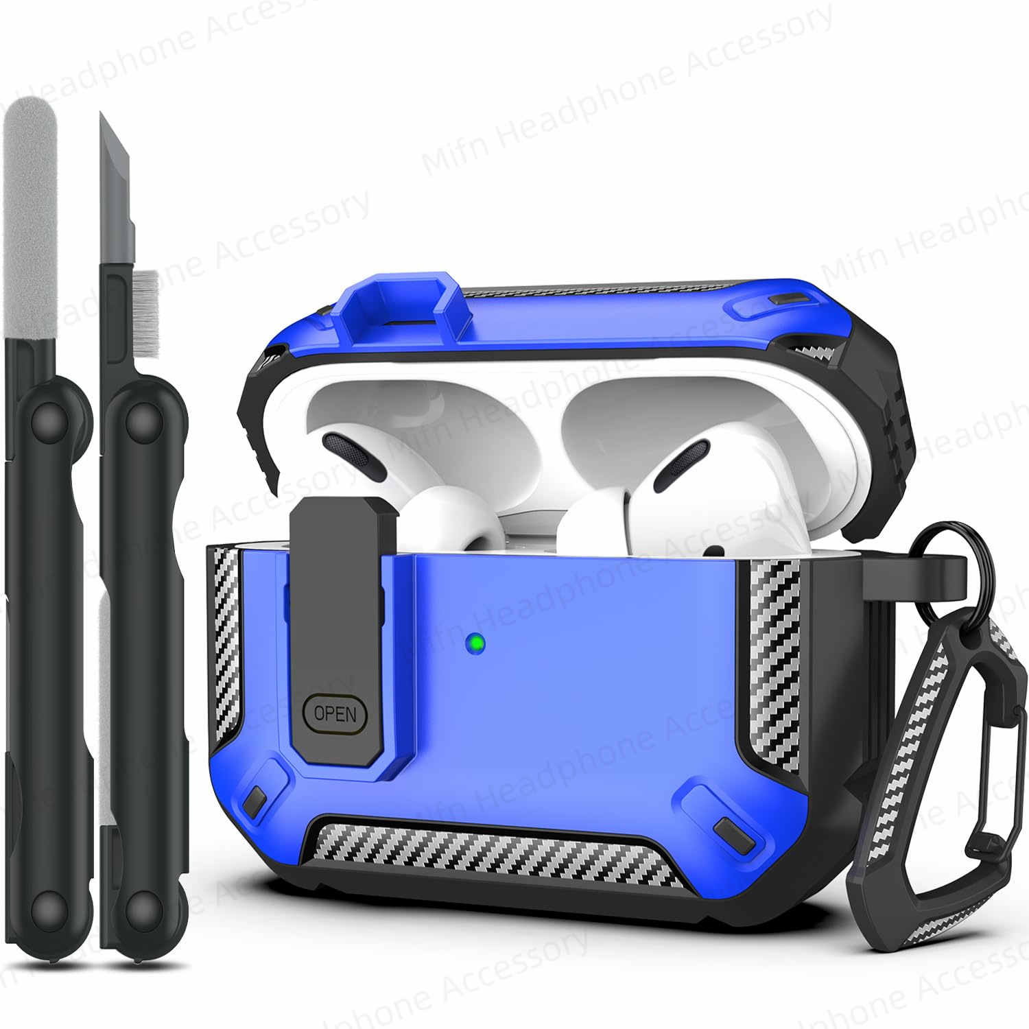 AirPod Pro switch case with Cleaner Kit Luxury Fall Prevention TPU Protective Cover For AirPod Pro 3rd/2nd Generation Case: 2XS / Lvory