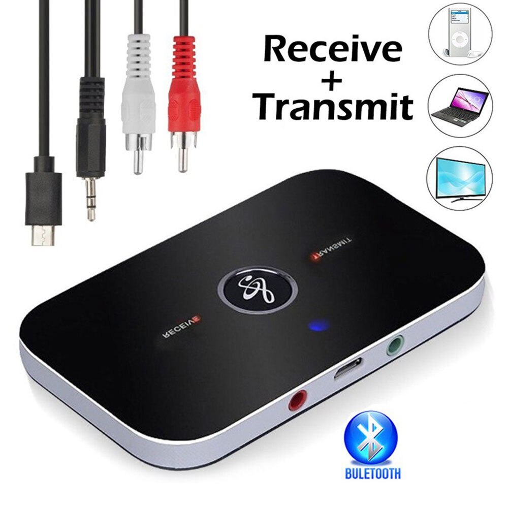 2 In 1 Wireless Bluetooth Transmitter Receiver Stereo Noise Reduction For TV PC Speaker Adapter For Android IOS Smart Phone