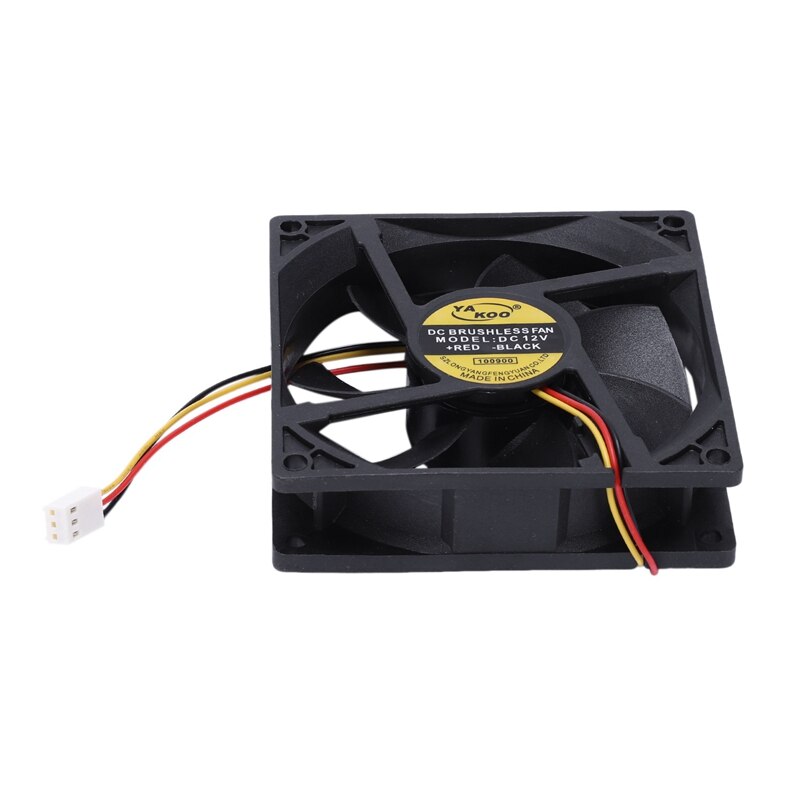 3X 3 Pin 90mm 25mm Cooler Fan Heatsink Cooling Radiator for Computer PC CPU 12V