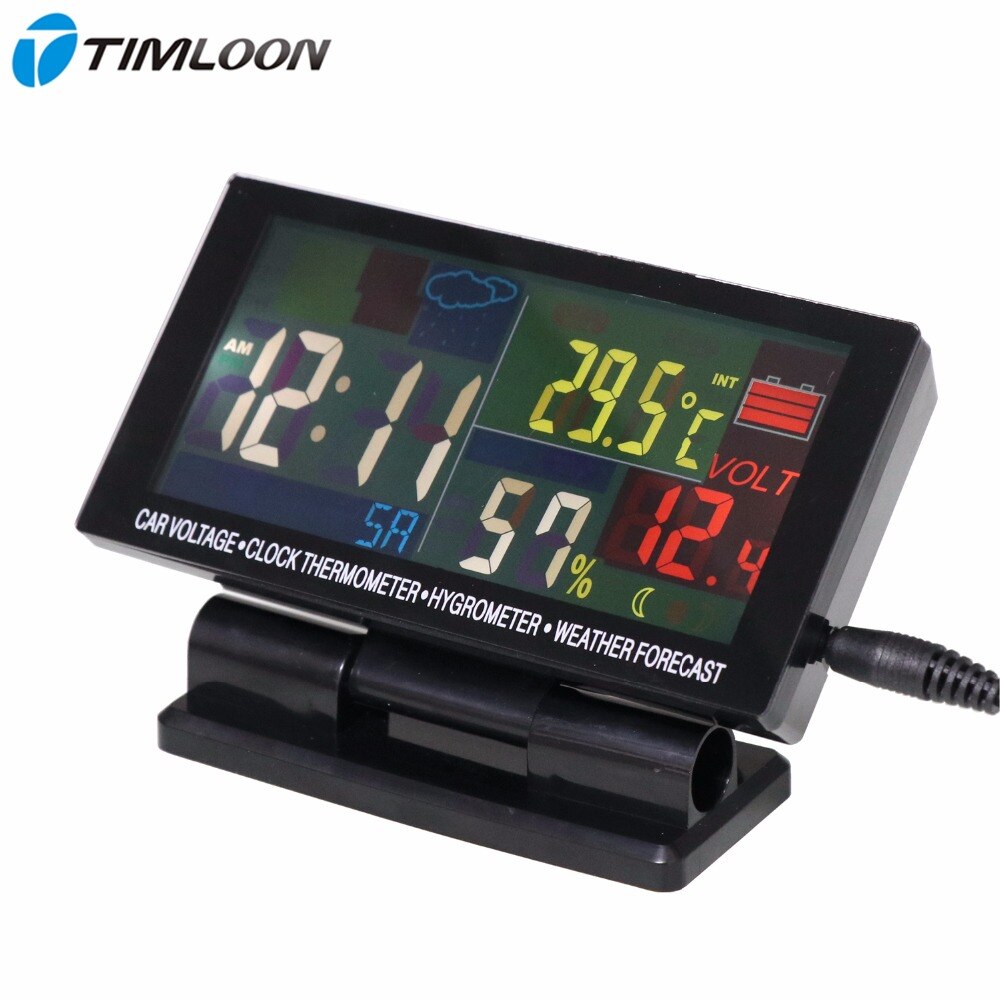 12V24V Auto Voltage, Klok Thermometer,Hygrometer,... Grandado