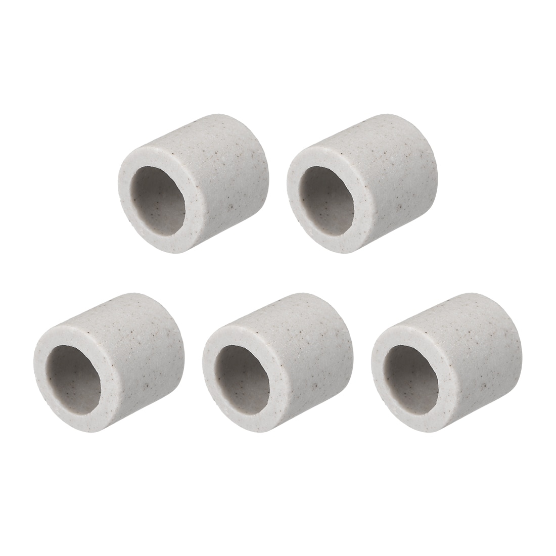 uxcell 5 Pcs 8mm Dia Ceramic Insulation Tube Single Bore Porcelain Insulator Pipe for Heating Element