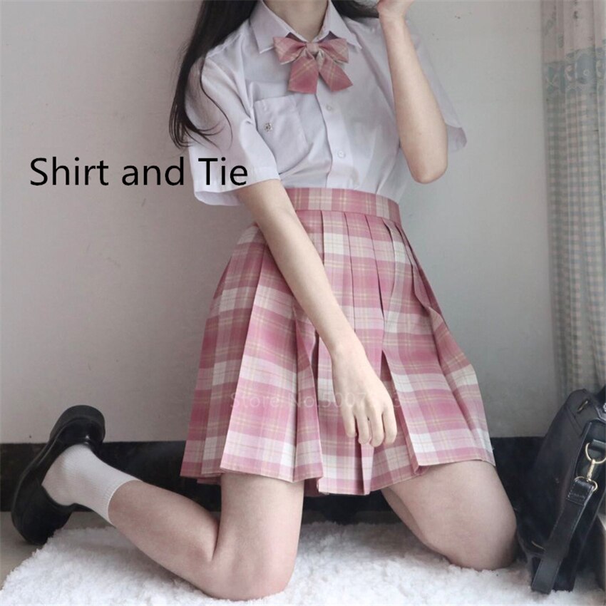 Student Pink JK Uniforms Girls Japanese Style Swee... – Vicedeal