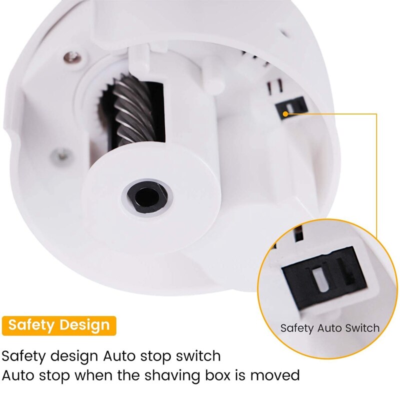 Elektrisk blyantspidser, automatisk blyantspidser til ingen .2/ farveblyanter  (6-8mm),  autostop