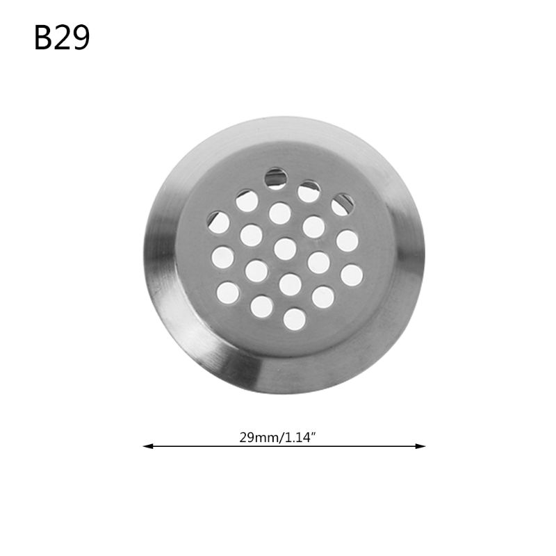 1PC Stainless Steel Air Vent Hole Ventilation Louver Round Shaped Venting Mesh Holes 19mm, 25mm, 29mm, 35mm, 53mm