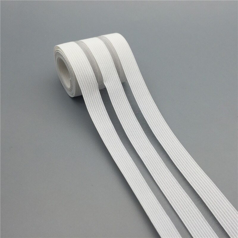 Zwart Wit Elastische Band 50 Mm 90 Mm Glitter Goud Zilver Mesh Kledingstuk Elastische Riem Meisje Jurk Naaien Diy Ambachten accessoires 1 Meter: White / 90mm
