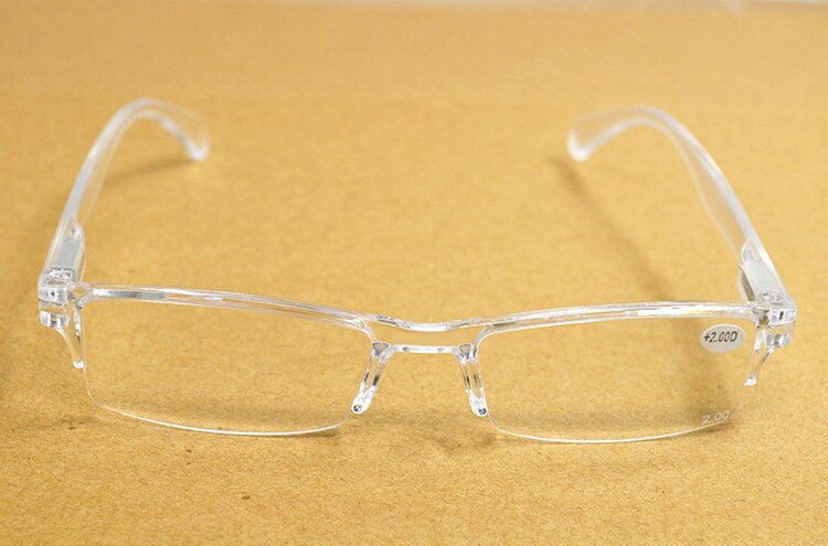 Vijf Paar Lente Been Strachable Mode Plexi Glas Transparant Leesbril + 1 + 1.5 + 2 + 2.5 + 3 + 3.5 + 4